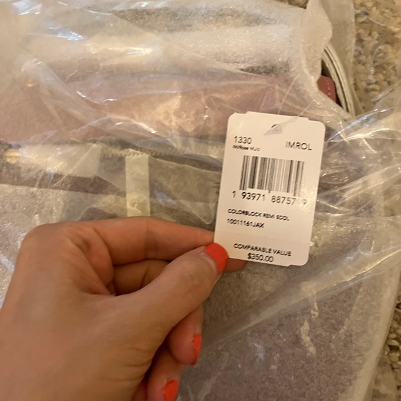 Coach Remi Saddle Bag In Colorblock 1330 - Picture 8 of 17